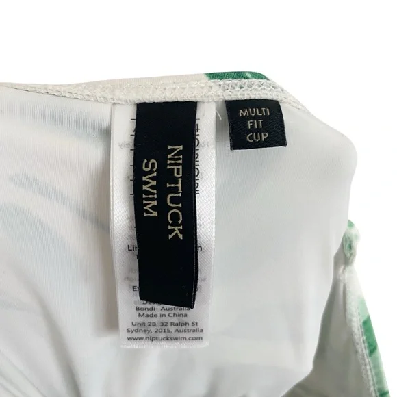 Nip Tuck Oasis Delores Tankini Green Singlet size 10 green white - Picture 9 of 14